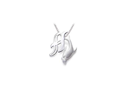 Rhodium Plated | Alphabet Pendants